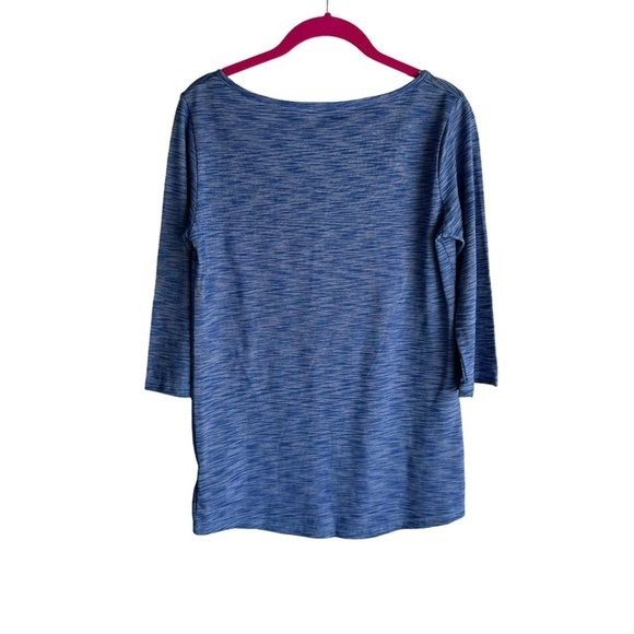 NWT‎ ADIDAS The University of Kansas Collegiate Ladies 3/4 Sleeve Top, L - Picture 2 of 5